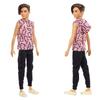 Barbie Ken Fashionista Lightning Hoodie (Dress-Up Doll) with Reusable Vinyl Bag (Ages 3 and Up) HBV27