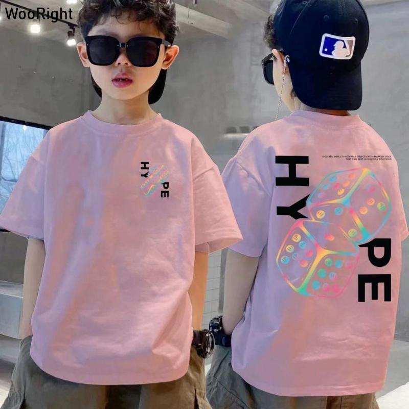 T-shirt, round neck, children s fashionable casual T-shirt 140