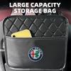 Multi Function PU Leather Car Seat Back Storage Bag For Alfa Romeo Sportiva Giulia Giulietta 159 156 Stelvio Auto Accessory