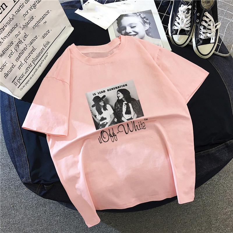 Hirsionsan Punk Short Sleeve Women T Shirt 2020 New Summer Gothic Graphic Tees Streetwear Soft Letter Printed Ladies Cool Tops