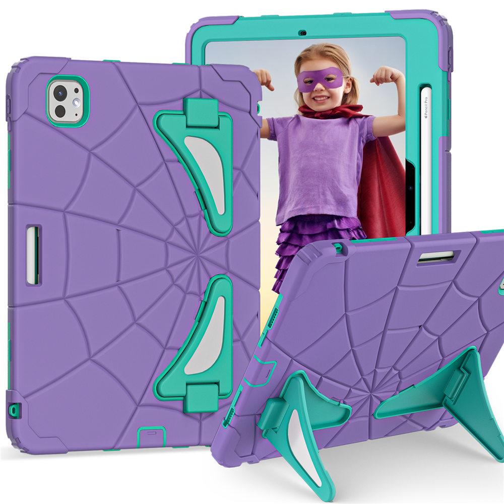 

Spider Armor Case For iPad Pro 11 M4 A2836 2025 Gen Hevay Duty Rugged Protection Kids Tablet Cover With Pen Slot iPad Pro 11 M4 2024
