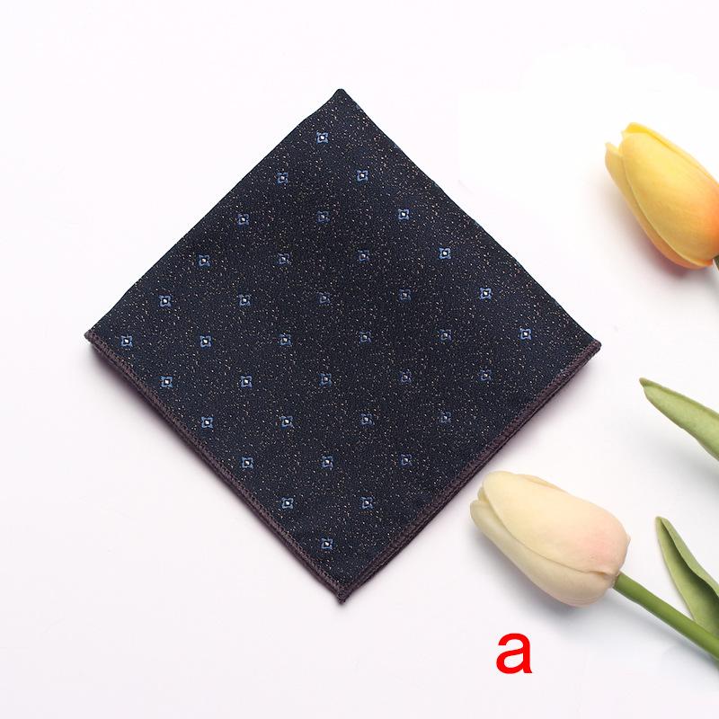 Striped Flower Type Men'S Suit Pocket Towel Men'S Business Retro Suit Chest Towel Small Square Towel