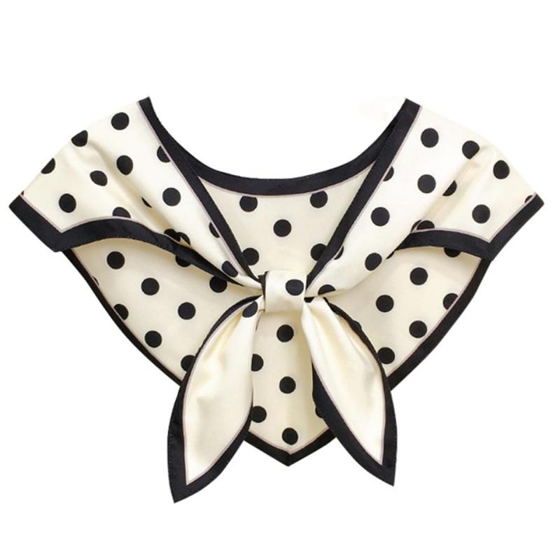 Perfect Match Decorative Shawl Fake Collar For Women, Fashion Knotted Triangle Scarf Summer Shoulder Cape, Detachable Shirt False Collar