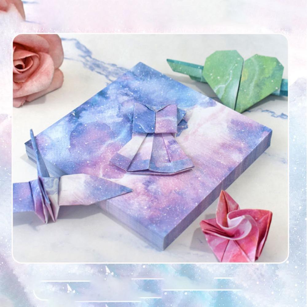 400pcs Art Material Colorful Folded Paper Scrapbooking Constellations Origami Paper Kids