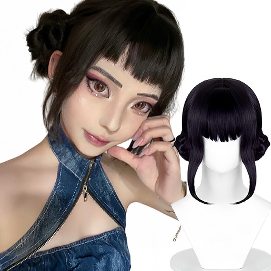 

Kpop Huntrix Руми Косплей Парик Хэллоуин Вечеринка Демон Аксессуар Костюмы Охотников реквизит карнавальный маскарадный костюм Blue-One Size