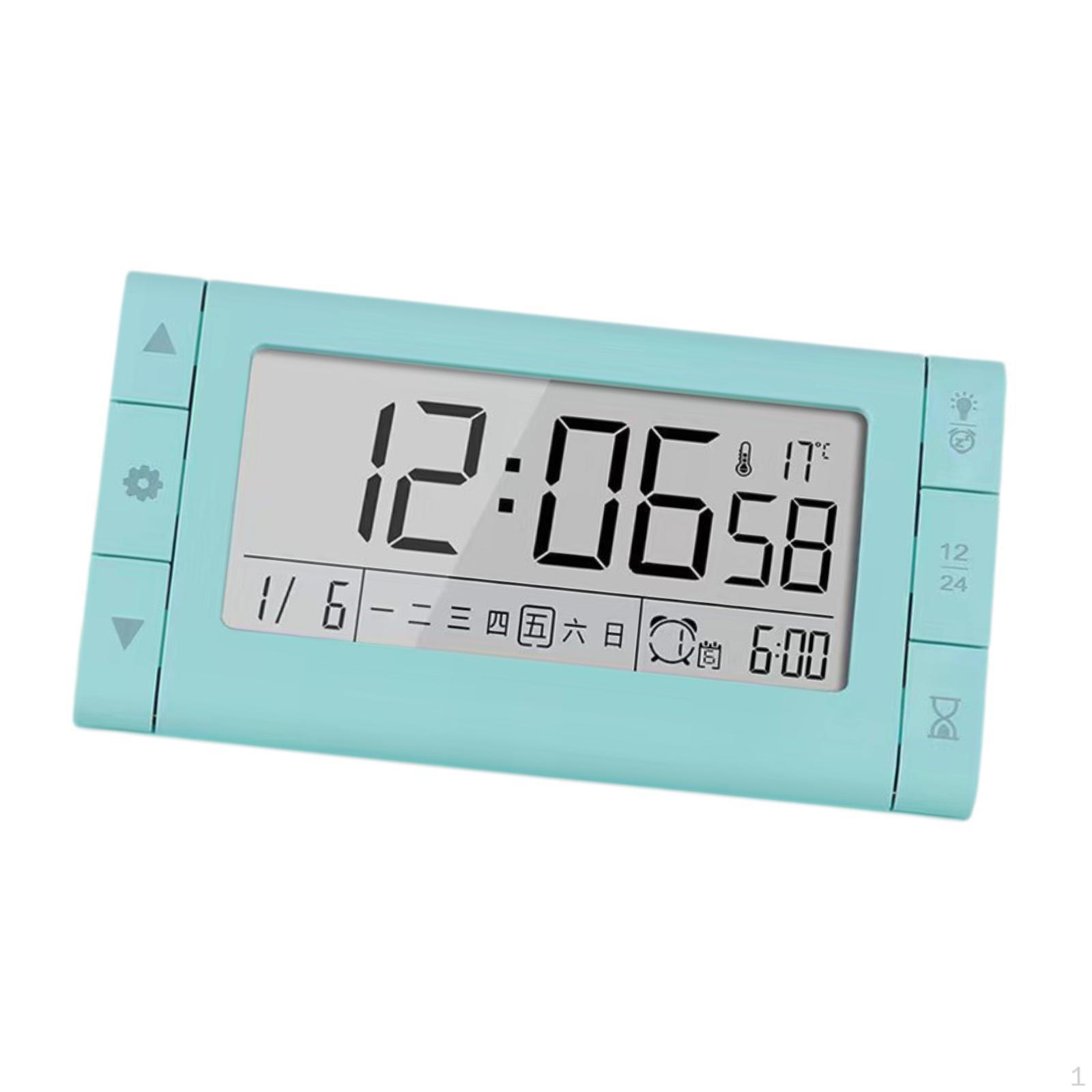 

Настольные цифровые часы настольный будильник таймер для домашнего декора синий