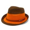 New contrasting color sunscreen top hat men's outdoor travel shading seaside beach hat women's fashion straw hat