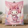 1pc Charming My Melody Home Decor Blanket Gift for Room Bedroom,Living Room, Travel, Camping, Car Blankets, Beach, Office Naps, Living Room Office Dec