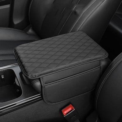 Antifouling Car Armrest Pad PU Leather Arm Rest Protector Mat Durable Car Armrest Mat  Car Interior