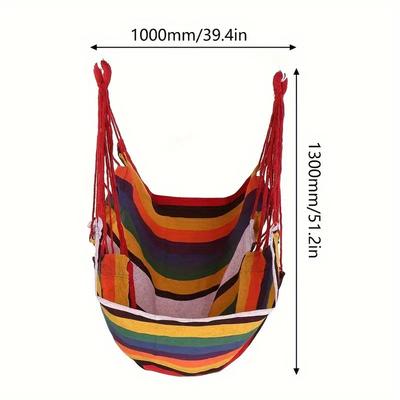 Portable Outdoor Hammock, Swing Chair, With, Swing Hanging Chair, Sturdy Cotton Cloth Hanging Chair, Comfortable