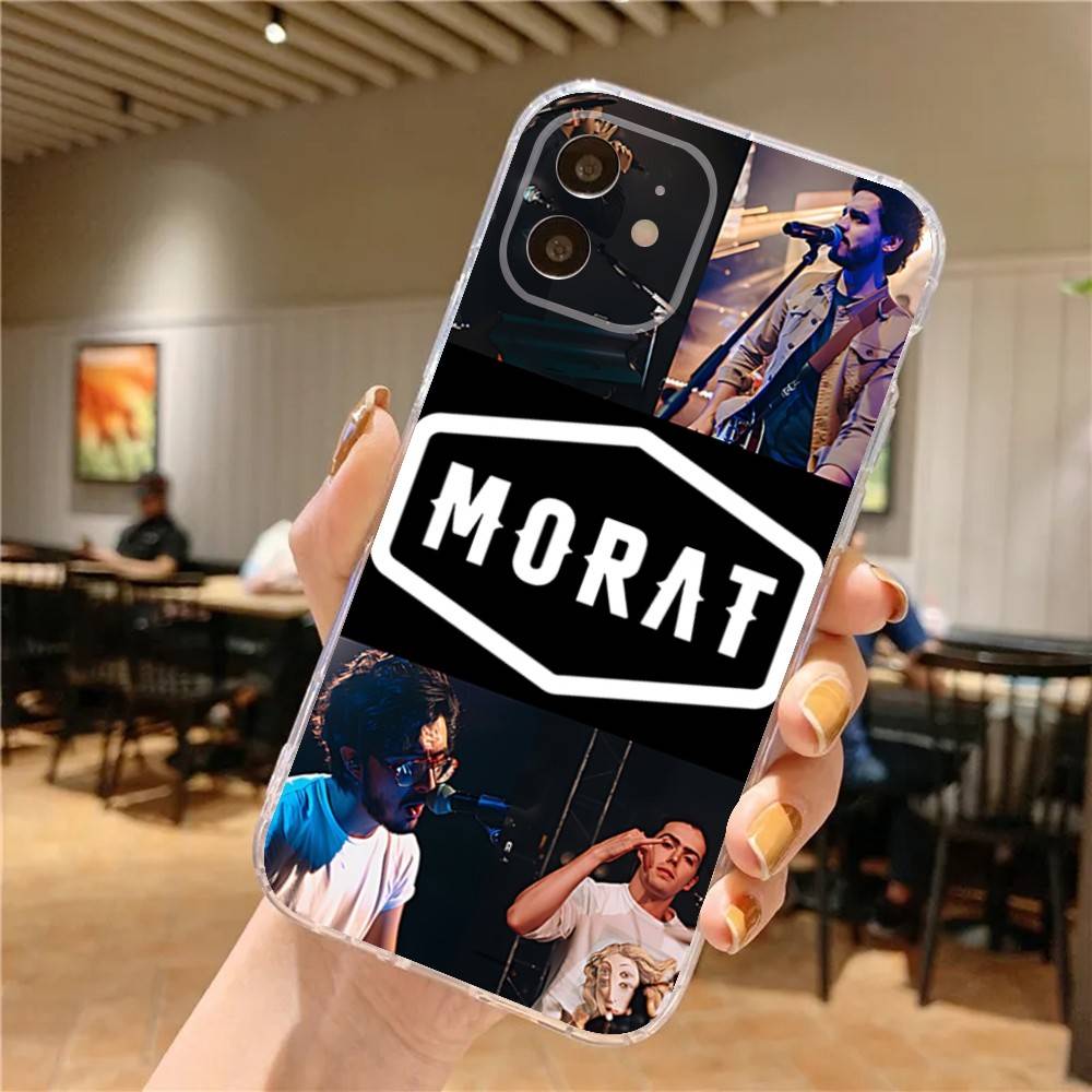 M-MoratS Band Phone Case For iPhone 17,16,15,14,13,12,11 Pro,Max,Plus,X,XS,XR,SE4,E Mini Transparent Soft Cover