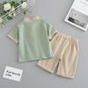 Kinder Hanbok Jungen Tang Anzug Chinesischer Stil Kinder Sommer Baby Kurzarm Baumwolle und Leinen Anzug Kinder Retro Ming Stil