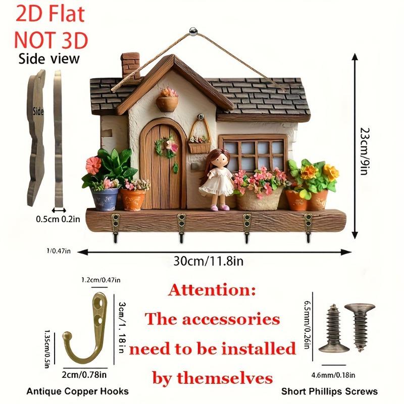 1SET wooden retro motorcycle sunflower door pendant logo mini flower room porch decoration multi-functional hanging