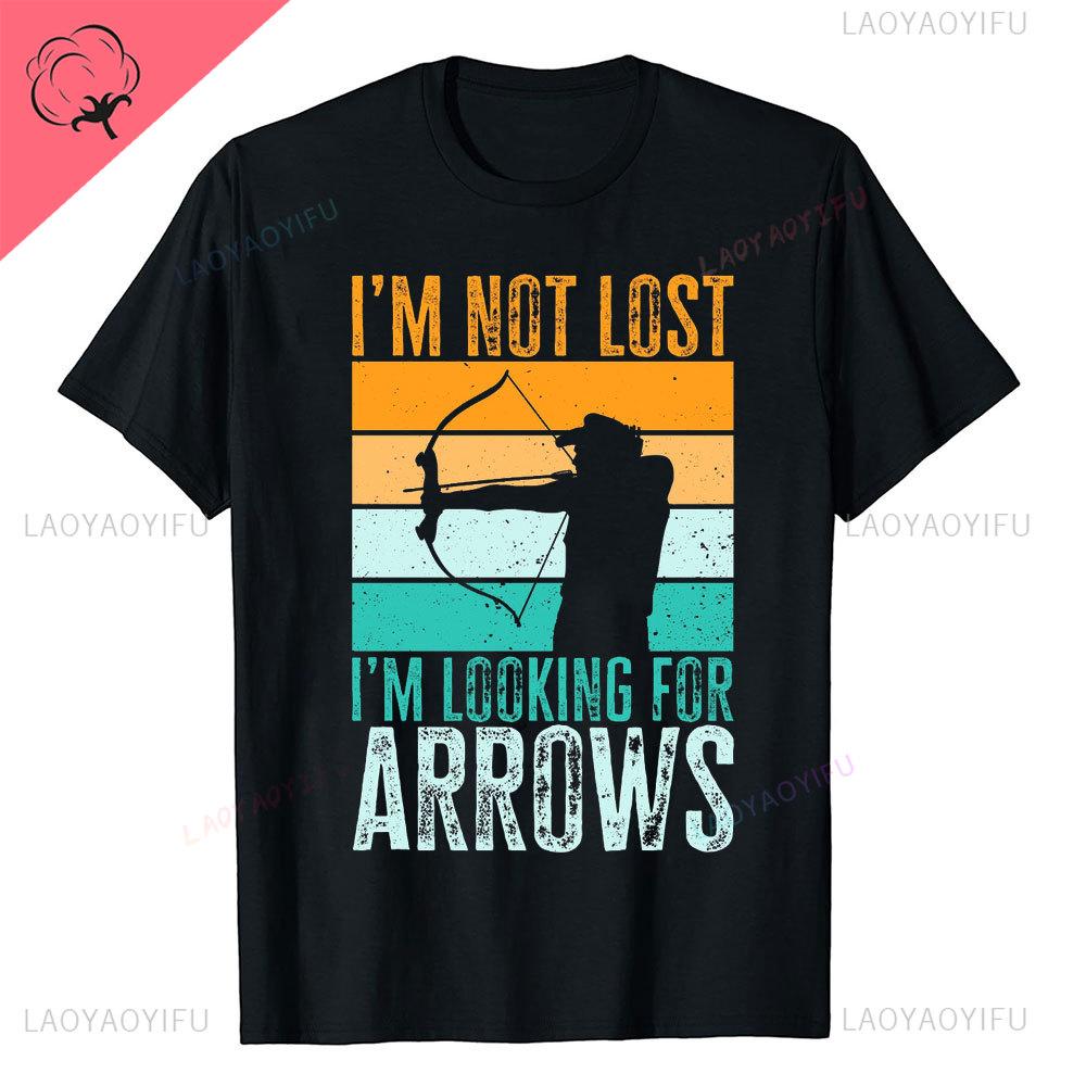 Aim Shoot Swear Repeat Archery Hipster Shortsleev Printed TShirts Archery Sports Men Style Casual Aesthetic O Neck Tops T Shirt