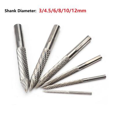 Carbide Rotary Burrs Carbon Steel Pneumatic Drill Bit Patch Plug Tire Repair