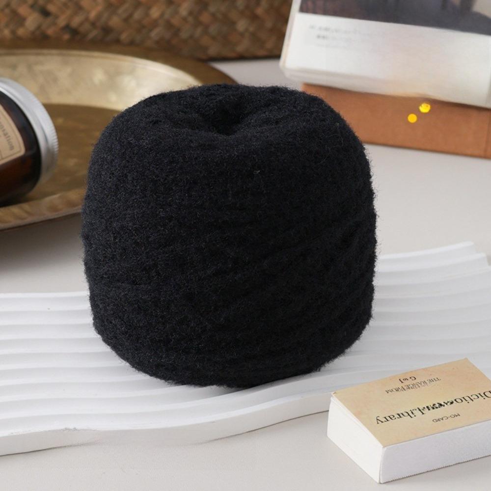 100g Neues flauschiges Mohairgarn Einfarbig Weiches Baumwollgarnknäuel Warm Mitteldick Strickschalgarn Strickpullover