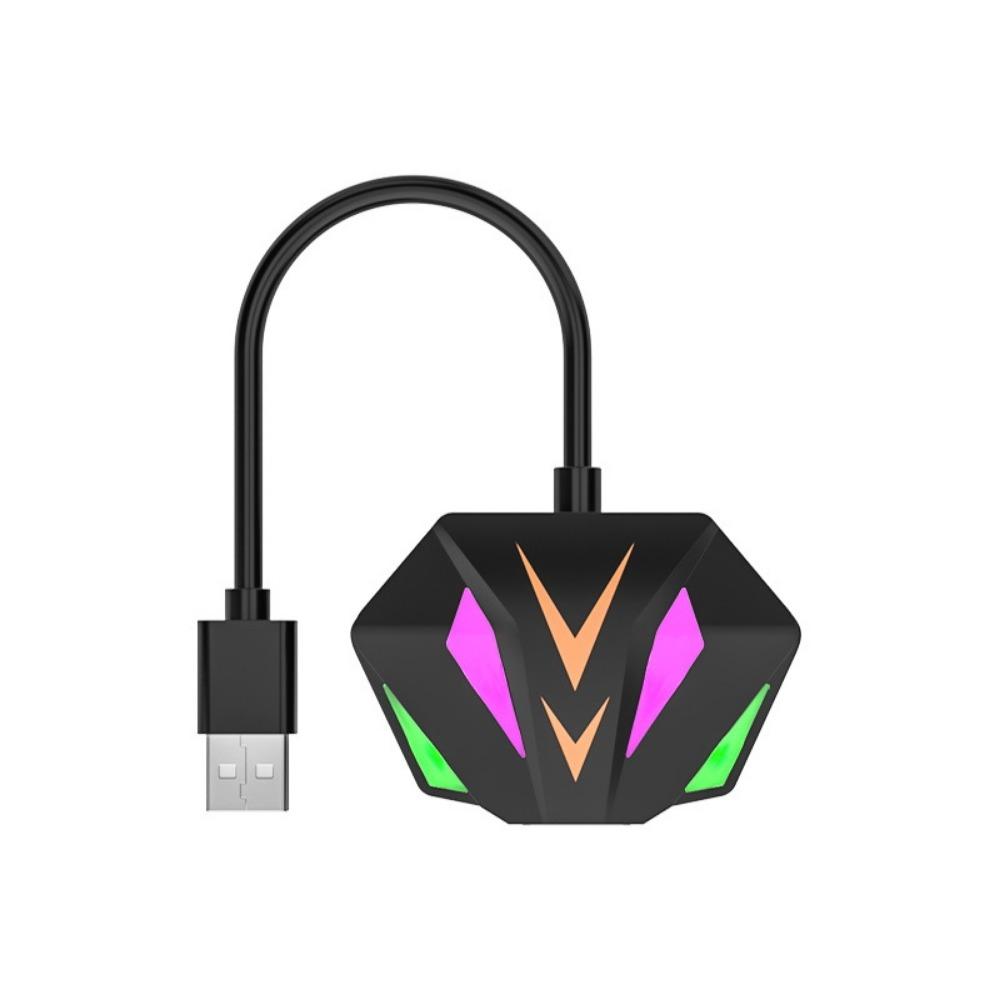 

Сетевая карта USB 2-в-1 на RJ45 USB на 2.5G USB на сетевой порт для ПК, ноутбука USB black