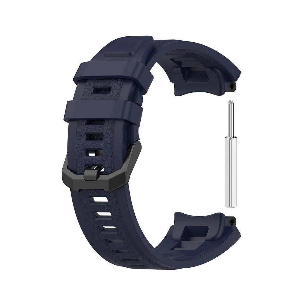 Silikon Svart Rem for AMAZFIT T-Rex 2 Erstatning Mann Justerbar Sportsreim med Fjerningsverktøy for Amazfit T Rex 2