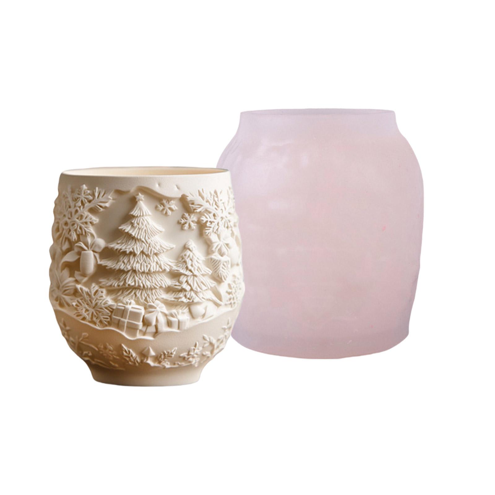 

Силиконовая форма для рождественской елки, подходит для изделий из смолы, рельефный плантатор, изготовление ювелирных изделий, многоцелевое праздничное украшение T2