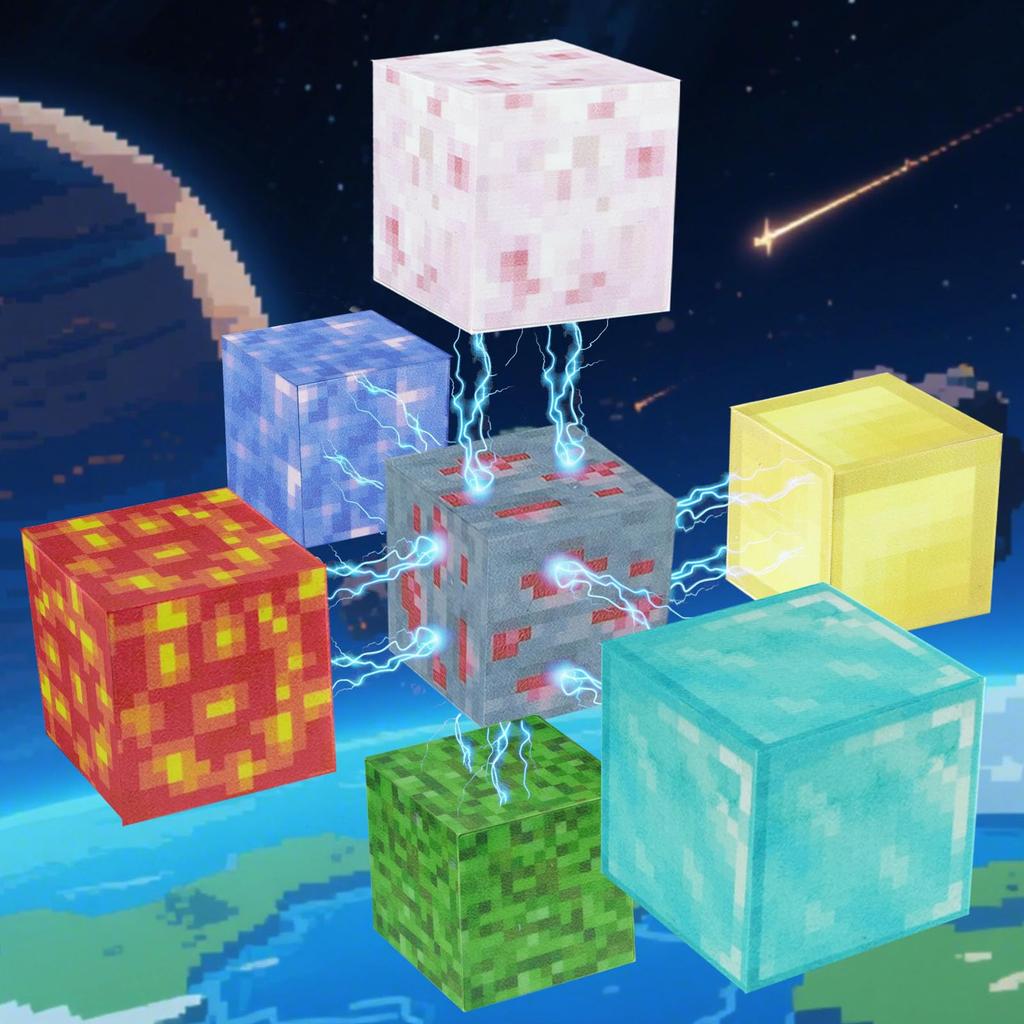 Minecraft-inspired Building Blocks Set, 150 Pieces + 4 DIY Characters, Underground Miner Theme Set, 3D Puzzle, Minecraft-inspired Toy, Educational