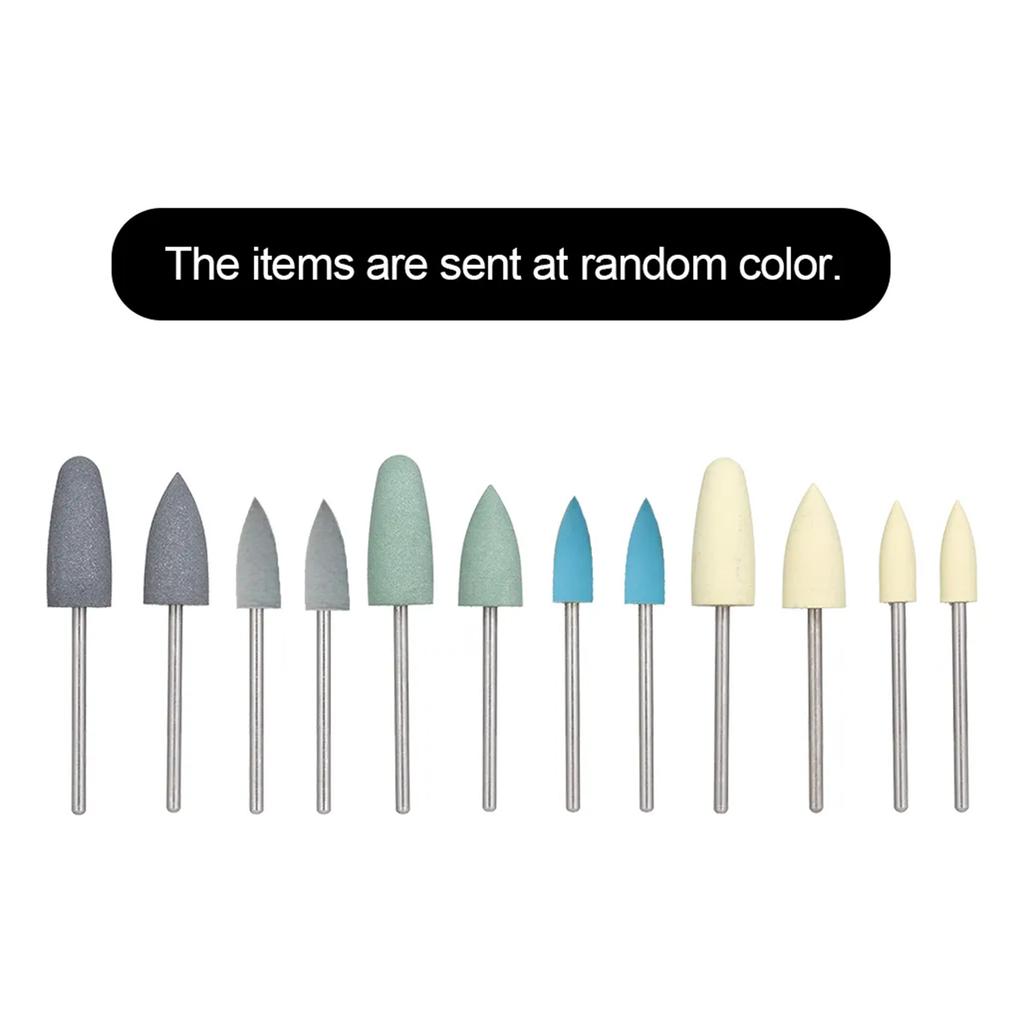 12pcs Silicone Polishers Drills Dental Low Speed Grinding Heads Dentistry Equipment Teeth Polishing & Smoothing Dental