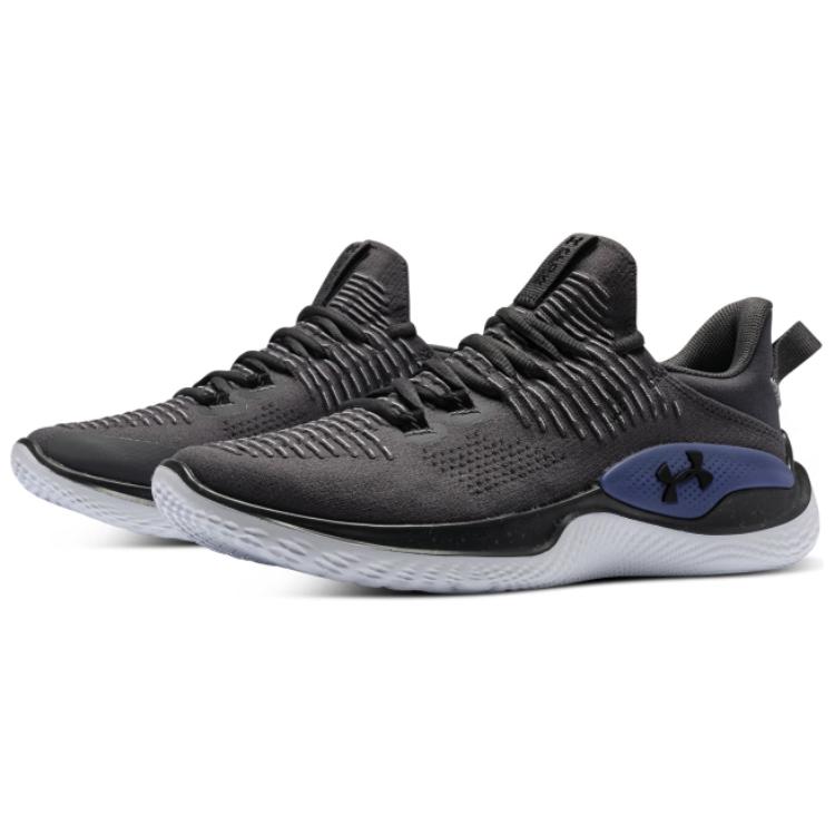 Under Armour Flow Dynamic IntelliKnit Castlerock Mod Grey Men Sneakers Black 3027177-101