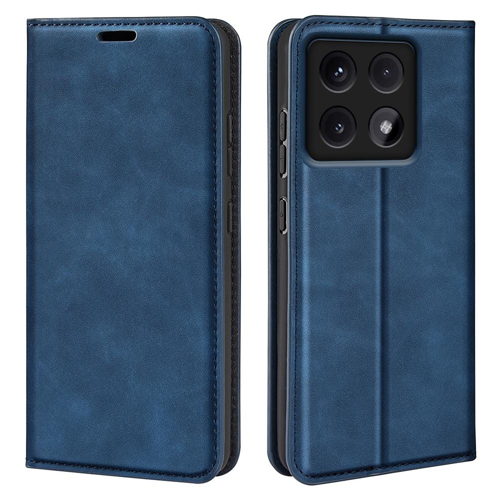 

For Xiaomi 14T Pro Case Skin-Touch Leather Wallet Phone Cover Blue