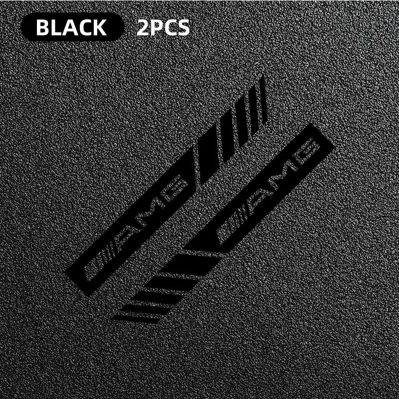 2pcs Car Stripe Stickers Rearview Mirror Reflective Vinyl Decals Decoration For Mercedes Benz AMG W124 W202 W203 W204 W210 W211