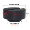 1 Pcs black rubber pad slotted floor jack pad wear-resistant shock-absorbing pad support block buffer block support