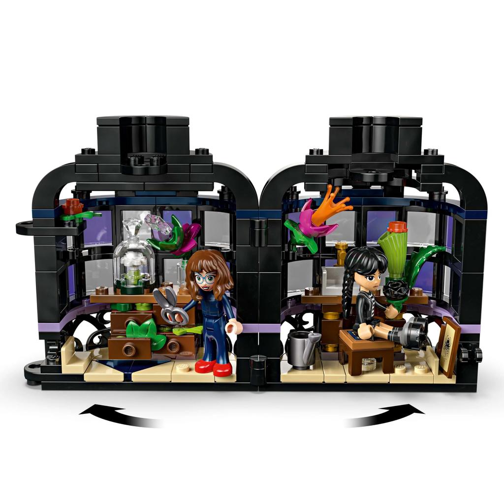LEGO Wednesday Black Dahlia Marilyn Thornhill Black Flower Scissors Nevermore Academy Netflix Addams Toy Birthday Present Blocks Girl Boy Child 9 year
