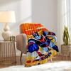 1pc UFO Robot,Goldrake,ZumboToys Digital Print Flannel Blanket - Contemporary Style, Suitable for All Seasons, Perfect for Home, Travel, or
