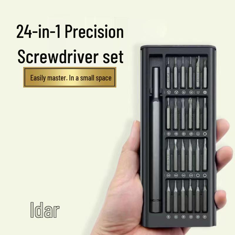 24-in-1 Magnetic Precision Screwdriver Set for Mobile Phone Repairs Plastic Handle