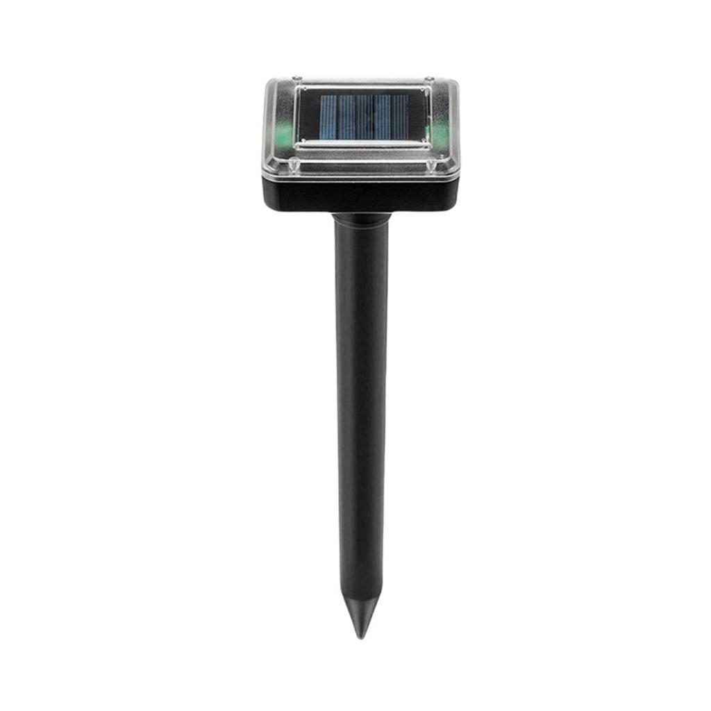 Solar Powered Ultrasonic Ground Pest Repeller Outdoor Animal Repellent Device for Rodents Moles and Other Burrowing Pests with Waterproof Design