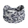 Bohemian Retro Print Yoga Headband: Wide African-Inspired Headscarf for Women