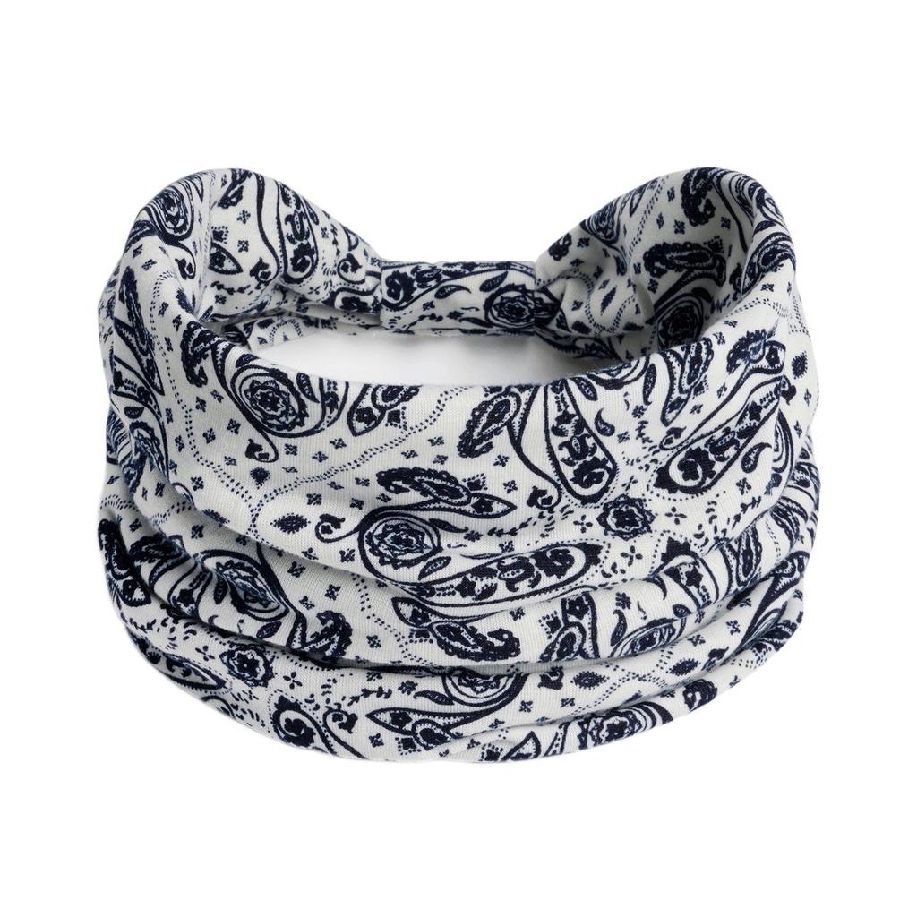 Bohemian Retro Print Yoga Headband: Wide African-Inspired Headscarf for Women