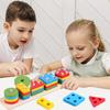 Geometric Column Puzzle Building Block Toy, Boys And Girls Can Play With Of Mind