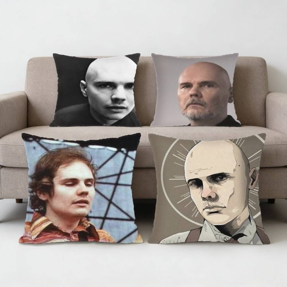 The SSmashing PPumpkins Billy Pillow Case Sofa Living Room Bedroom Headboard Backrest Cushion Square Cushion Nap Time