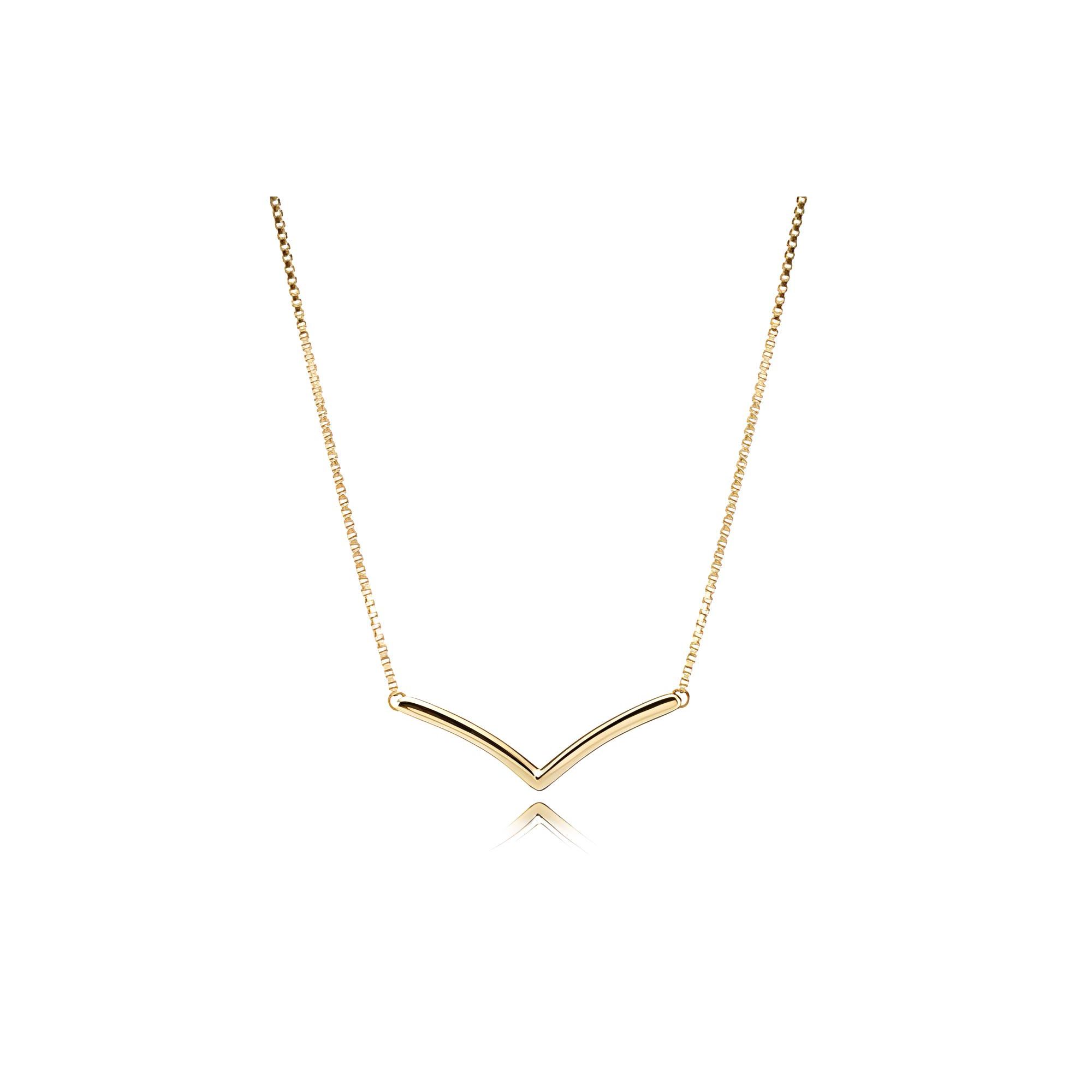 Pandora Elegant Solid Color 18K Gold Necklace Unisex necklaces 367803 Gold