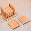 6Pcs Round/Square Shaped Cup Rest Holder Portable Cup Tray  for Glass Cups/Tea Cup/Mug