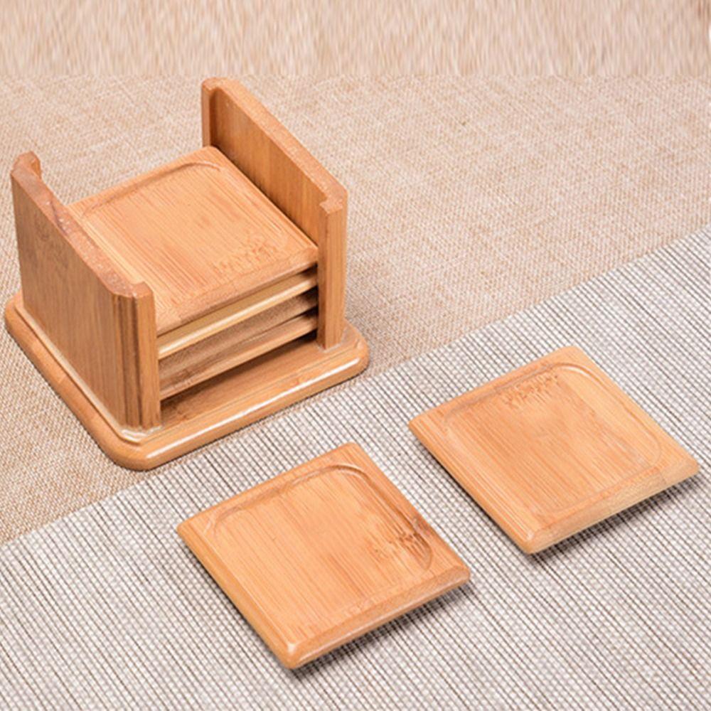 6Pcs Round/Square Shaped Cup Rest Holder Portable Cup Tray for Glass Cups/Tea Cup/Mug