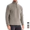 Heren Casual Quarter Zip Up Fleece Pullover Lange Mouw Sweatshirts Golf Pullover voor Heren Slim Fit Mock Neck Effen Workout Tops Herfst Winter Poloshirt