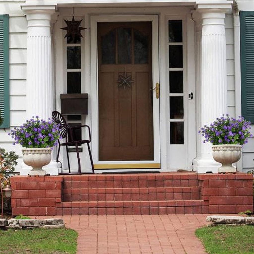 6 Bundles Artificial Flowers, Outdoor UV Resistant Flowers Shrubs For Floral Arrangement, Hanging Baskets, Home Garden Decor