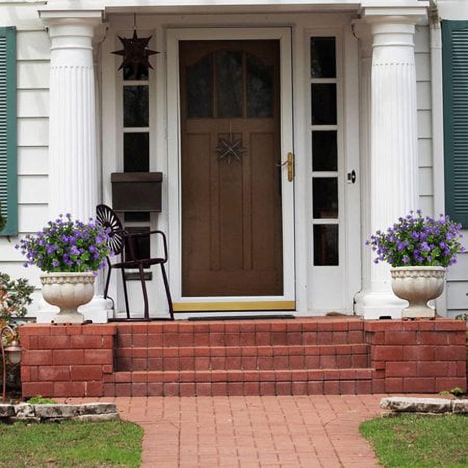 

6 Bundles Artificial Flowers, Outdoor UV Resistant Flowers Shrubs For Floral Arrangement, Hanging Baskets, Home Garden Decor One Size