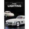 1/18 Benz 300SL Alloy Classic Sports Car Model Diecasts Metal Retro Old Vehicles Car Model High Simulation Sound Light Kids Toys Gift