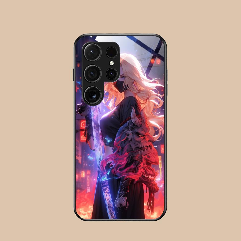 

Anime Girl Mobile Phone Case for Samsung Galaxy A56 55 54 53 52 51 36 35 34 23 16 15 5G Glass Colorful Cover Pretty Cover Galaxy A16