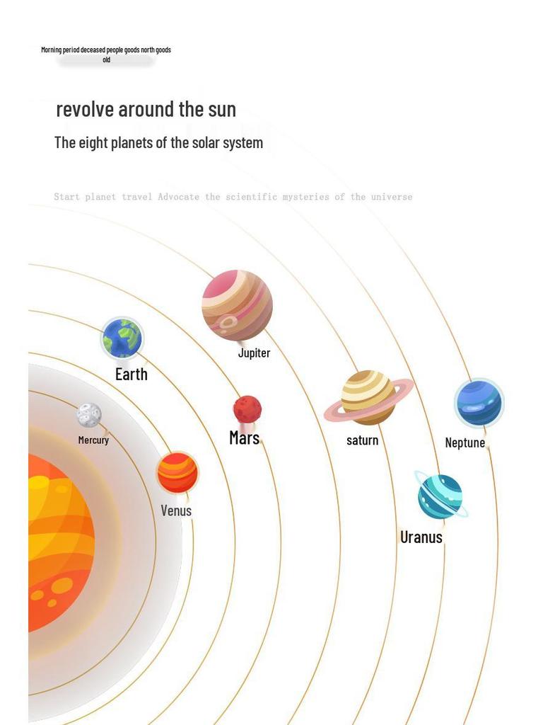 Cross-Border Solar System Wooden Puzzle - Planet Board for Early Education