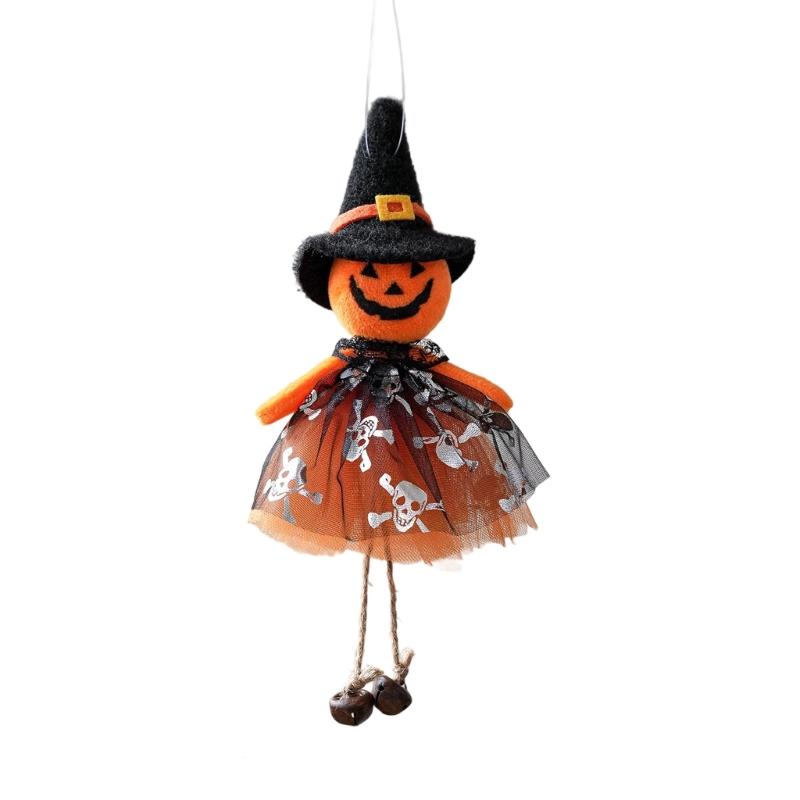 

Halloweens Party Decoration Cloth Hanging Ornament Scary Eerie Witch Cats Pumpkin Phantoms For Home Garden Table Decoration