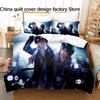 Bed linen 3D Print Anime Bedding Set 3Pcs Shonen Manga Duvet Cover Set with Pillowcases for Teens Fans Bedroom Decor bedding