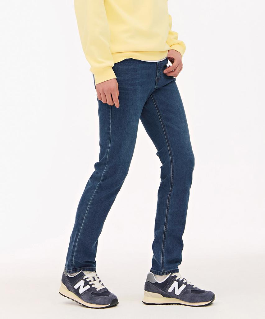 CHASECULT Men'S Hidden Banding Slim Denim Pants - Blue