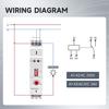 10A Timer Relay On Delay or Off Delay GRT8-EC Dual Function, 24V Time Relay On Delay or Off Delay Adjustable Wide Time Delay Range for 0.1Seconds To